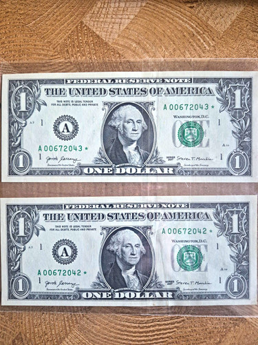 Star banknotes 2017 - us,