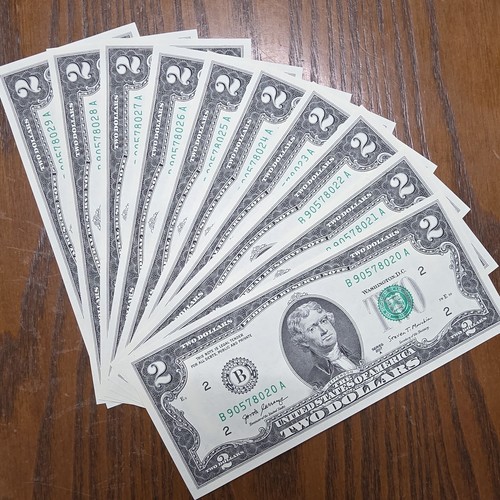 10x dollar scheine - 10x,