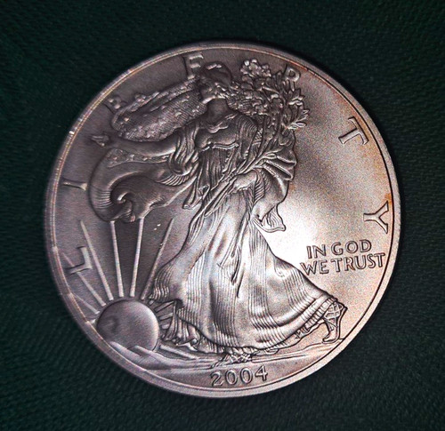 2004 american silver eagle - american,