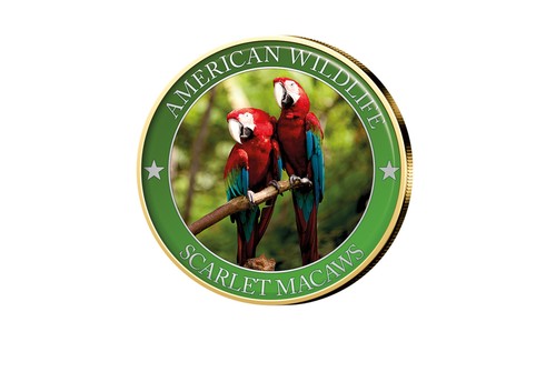 Dollar usa scarlet macaw - dollar,