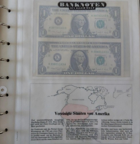 Banknoten usa 2x1 - usa, 1988