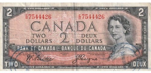 Dollar 1954 kanada banknote - 1954,