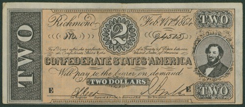 Usa dollars 1864 p - 2, 66