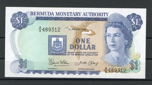 Bermda dollar banknote - bermda, unc