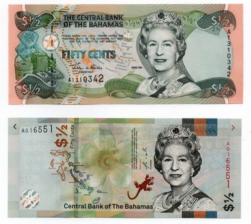 Banknoten bahamas dollar - 1/2,