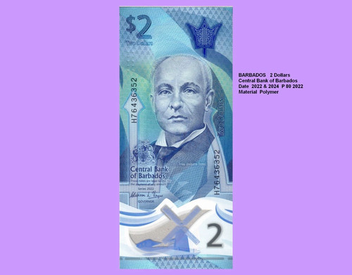 Barbados dollars unc - ,